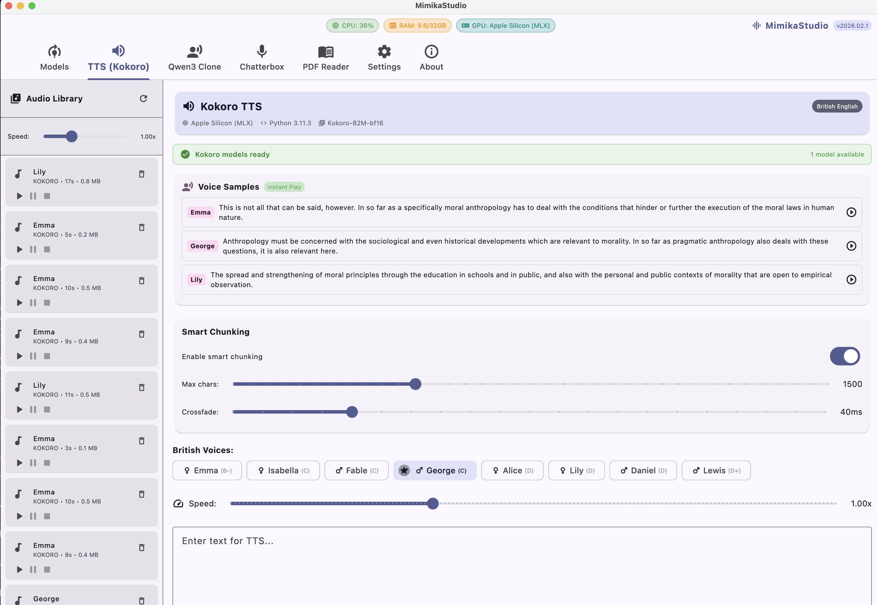 Voice Cloning Interface