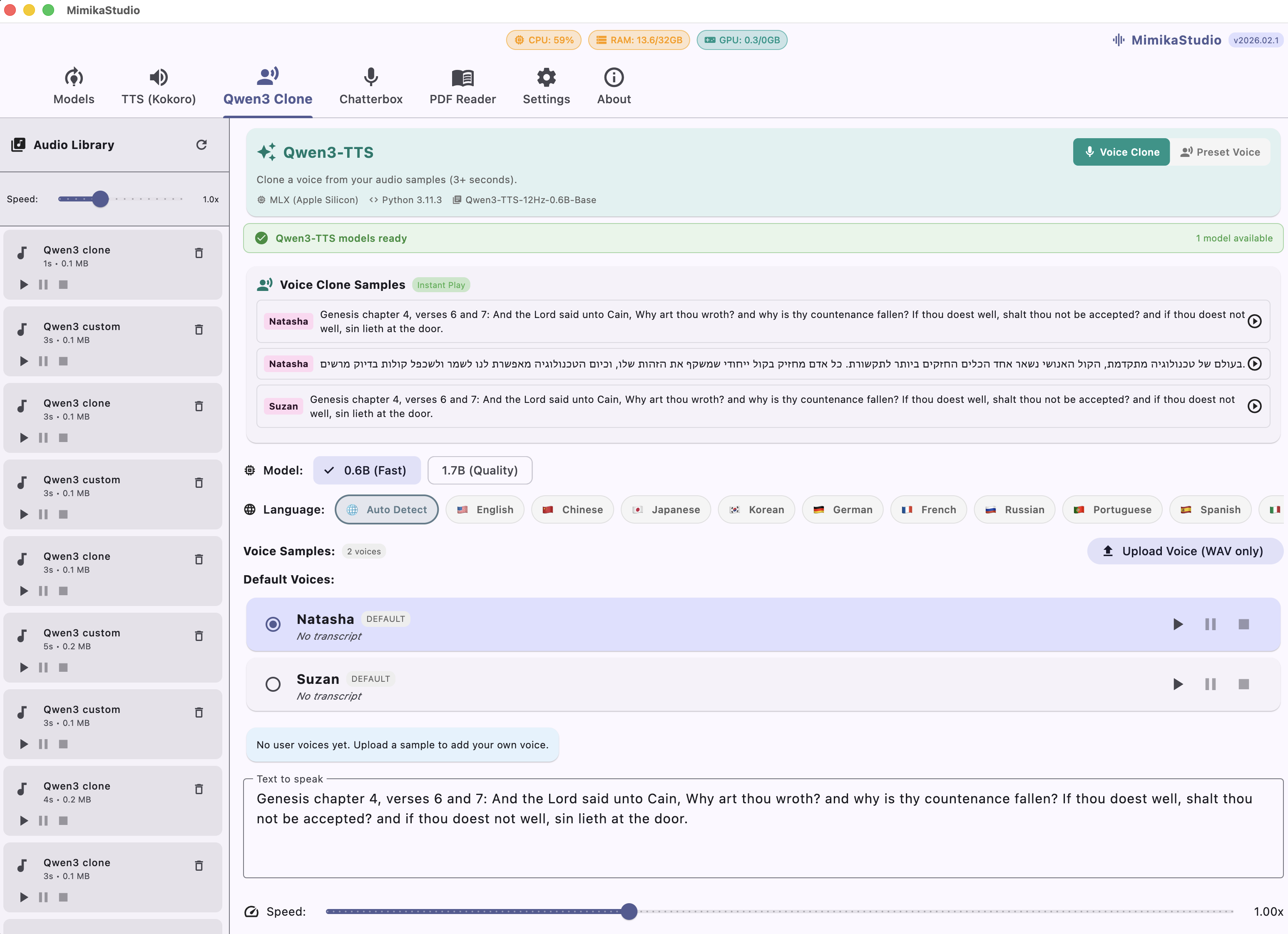MimikaStudio - PDF Reader and Audiobook Creator