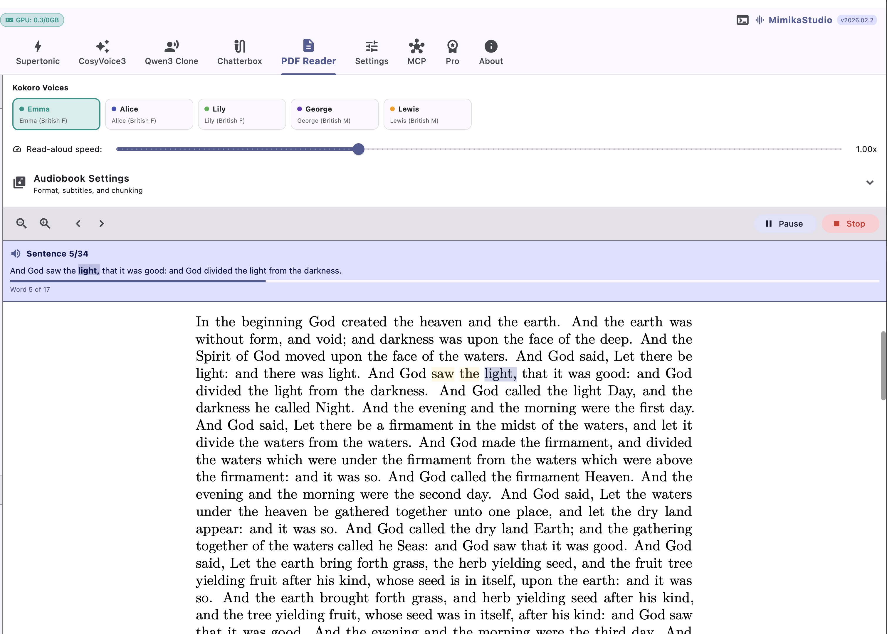 PDF Reader & Audiobook Creator